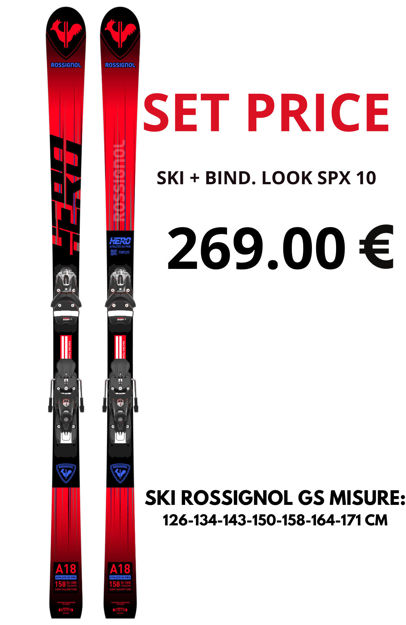 Immagine di ROSSIGNOL SET HERO ATHLETE GS +  10 GW B73