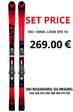 Picture of ROSSIGNOL SET HERO ATHLETE GS + SPX 10 GW B73 HOT RED