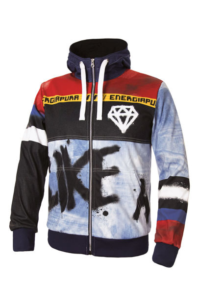 Picture of Energiapura - Diamond - Sweatshirt with full zip and Hood - Y917 Diamond