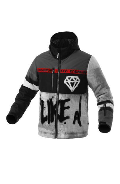 Picture of Energiapura - Diamond Printed - Skijacket with Hood