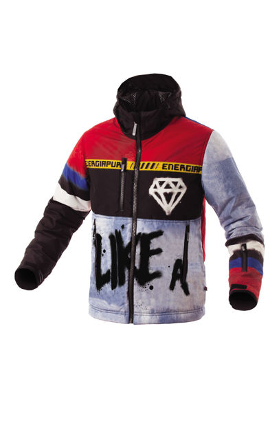 Picture of Energiapura - Diamond Printed - Skijacket with Hood - Junior