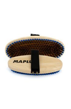 Bild von MAPLUS OVALE HARTMESSING-HANDBÜRSTE