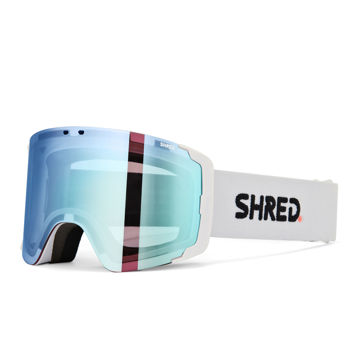 Immagine di GOGGLES GRATIFY PURE WHITE - CBL 2.0 ICE/DEEP BLUE MIRROR