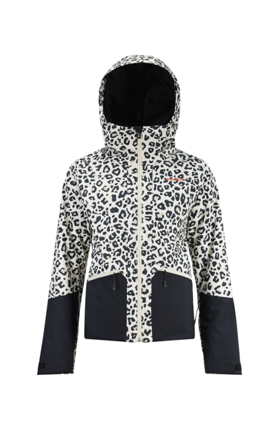 Picture of ROSSIGNOL W ROCHRUN ALLOVER JKT LEOPARD PRINT