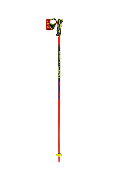 Picture of LEKI WCR PRO LITE SL TR SKIPOLES - BRIGHT RED/VIOLET/NEON YELLOW