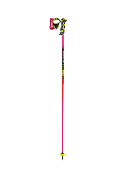 Picture of LEKI VENOM SL TR SKIPOLES - NEON PINK/ORANGE/YELLOW