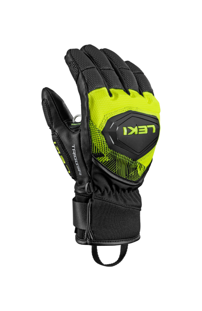Picture of LEKI HS WCR PRO TR JR GLOVES - BLACK/NEON YELLOW
