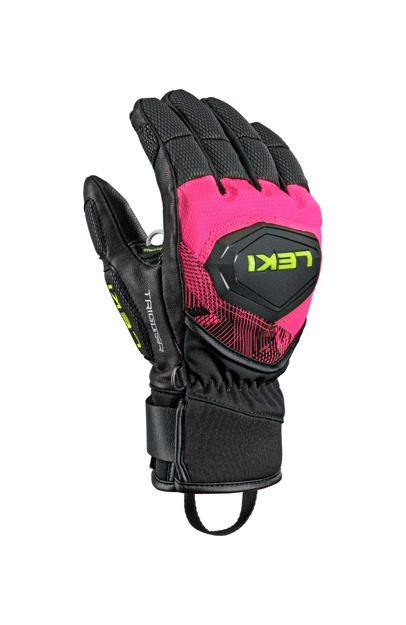 Bild von LEKI HS WCR PRO TR JR HANDSCHUHE - BLACK/NEON YELLOW/PINK
